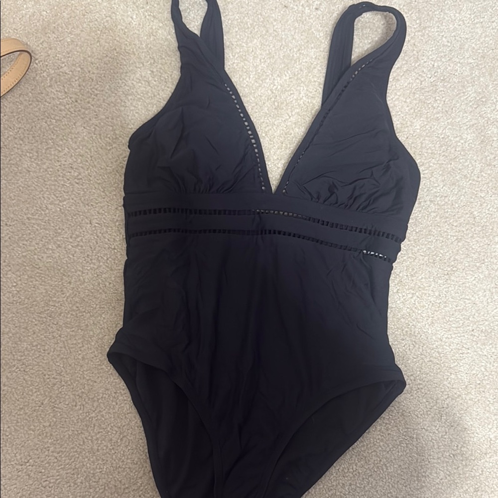 Black One-Piece Swimsuit